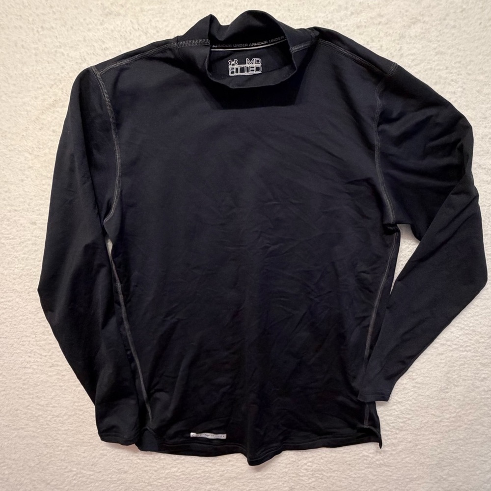 NIKE Women's ColdGear Mock Turtleneck Fitted Size Medium SS12